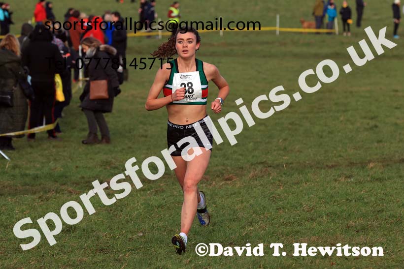 Junior Womens 2024 Northern Cross Country Champs., Sedgefield. Photo: David T. Hewitson/Sports for All Pics